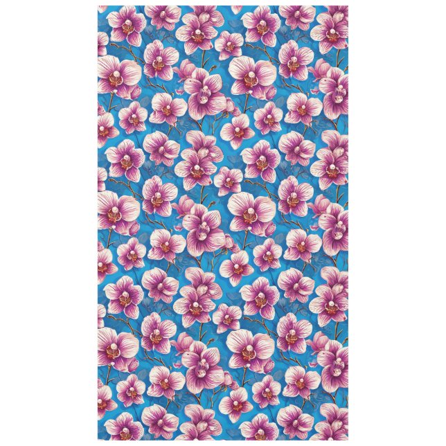 Nappe Belles fleurs d'orchidées (Devant)