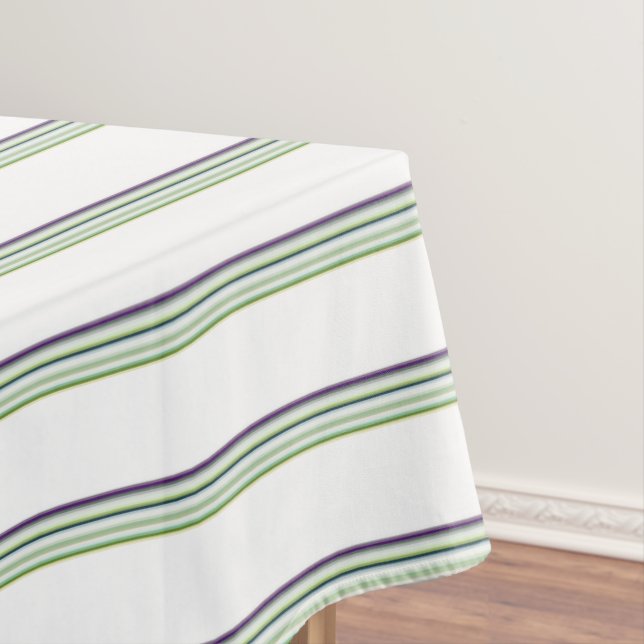 Nappe Belles rayures blanches modernes (In Situ)