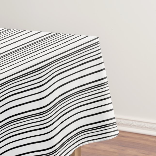Nappe Belles rayures blanches noires (In Situ)
