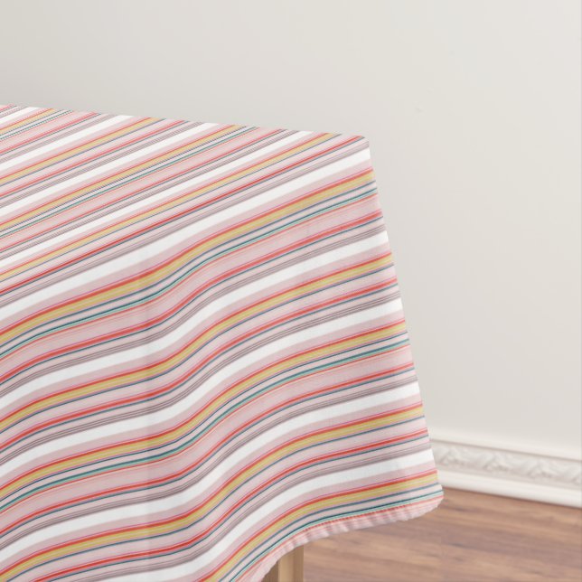 Nappe Belles rayures colorées modernes (In Situ)