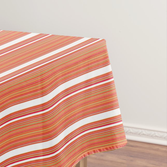 Nappe Belles rayures colorées orange (In Situ)