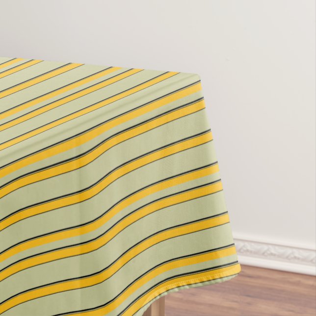 Nappe Belles rayures jaunes modernes (In Situ)