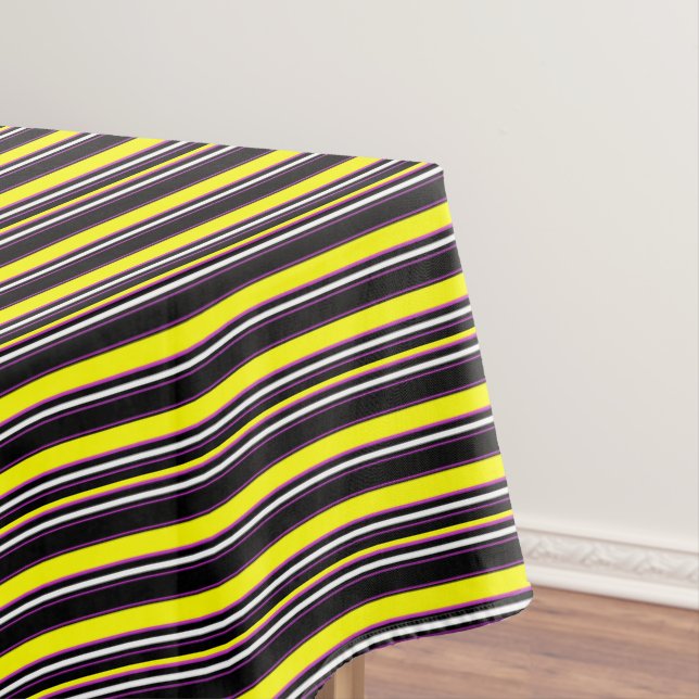 Nappe Belles rayures jaunes noirs (In Situ)
