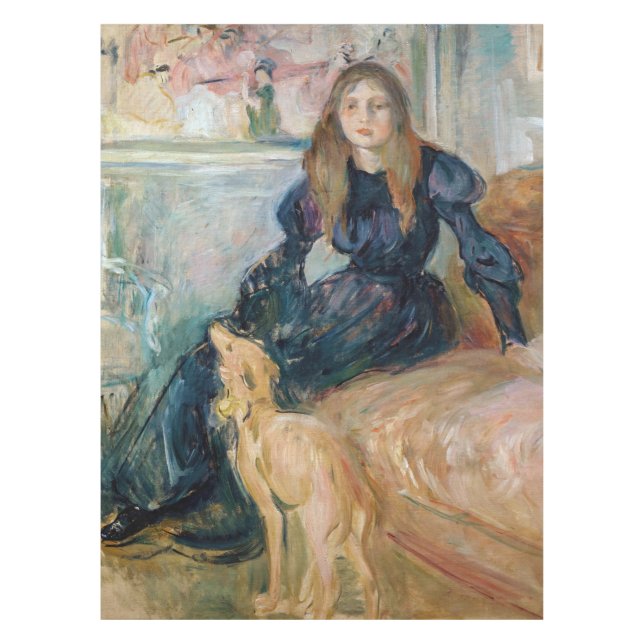 Nappe Berthe Morisot - Julie et son Greyhound Laerte (Devant)