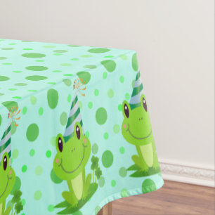 Nappe Bienvenue fête d'anniversaire Grenouille