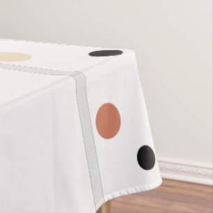 Nappe Bienvenue Terra Cotta Sable Points Noirs