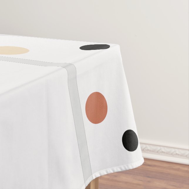 Nappe Bienvenue Terra Cotta Sable Points Noirs (In Situ)