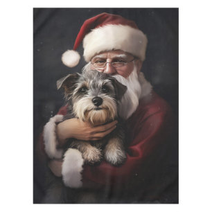 Nappe Biewer Terrier Avec Noël Festif Du Père Noël