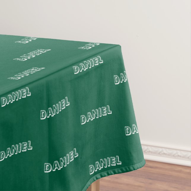 Nappe Birthday tablecloth with custom name and color (In Situ)