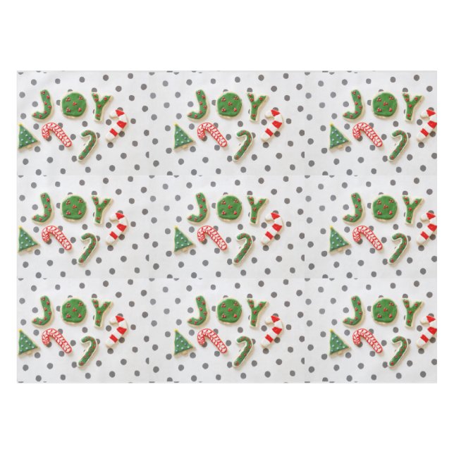 Nappe Biscuits de Noël de joie (Devant (Horizontal))