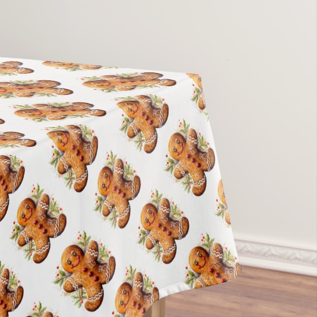 Nappe Biscuits en pain d'épice avec Noël Holly (In Situ)