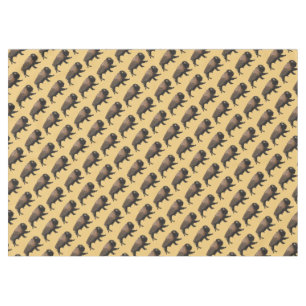 Nappe Bison galopant