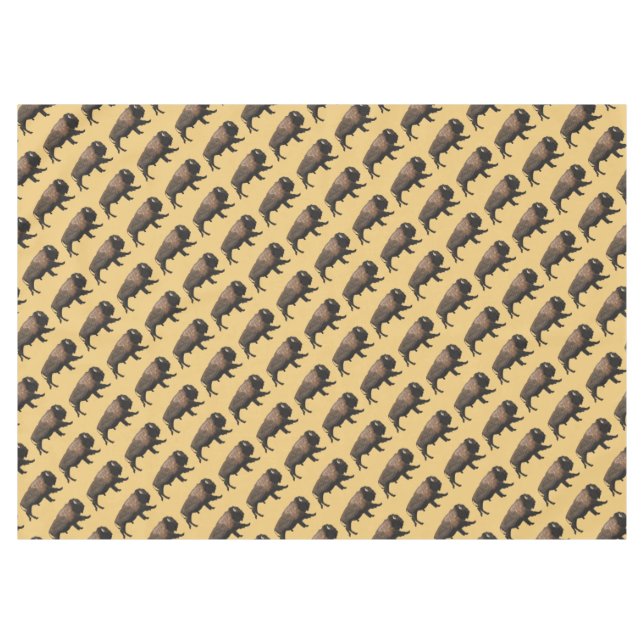Nappe Bison galopant (Devant (Horizontal))