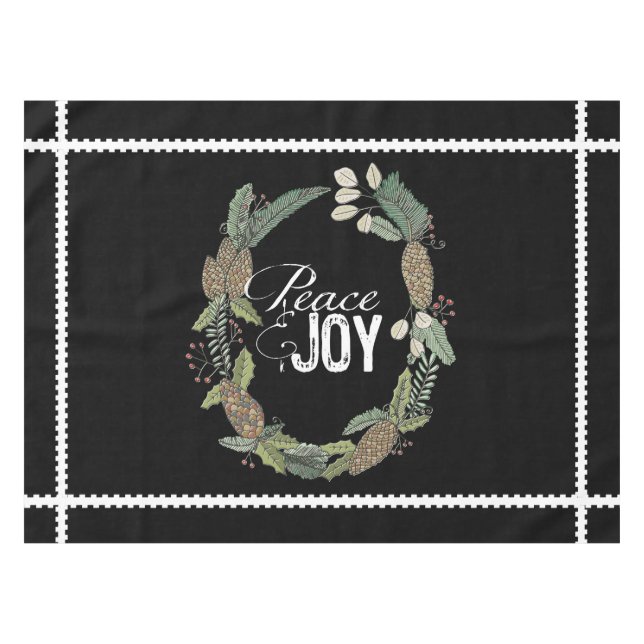 Nappe Black Peace Joie À feuillage persistant cônes Serr (Devant (Horizontal))