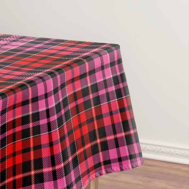 Nappe Black Red Pink Plaid Tartan Design  (In Situ)