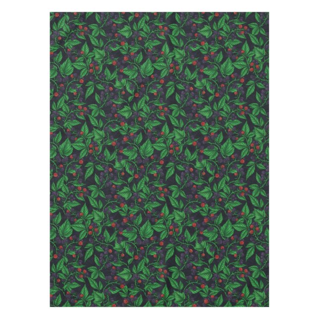 Nappe Blackberry sur gris foncé (Devant)