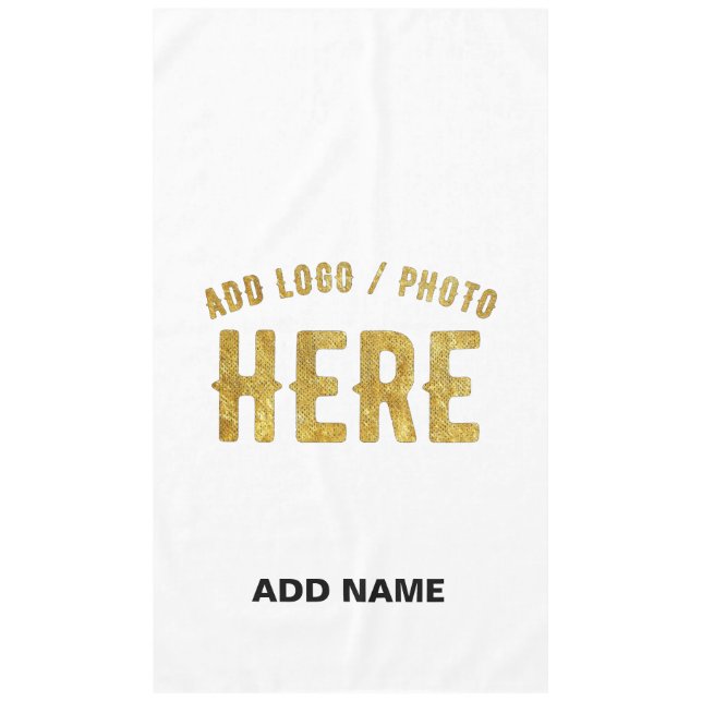 NAPPE BLANC PERSONNALISABLE MODERNE ET DE STYLE, MARQUE  (Devant)