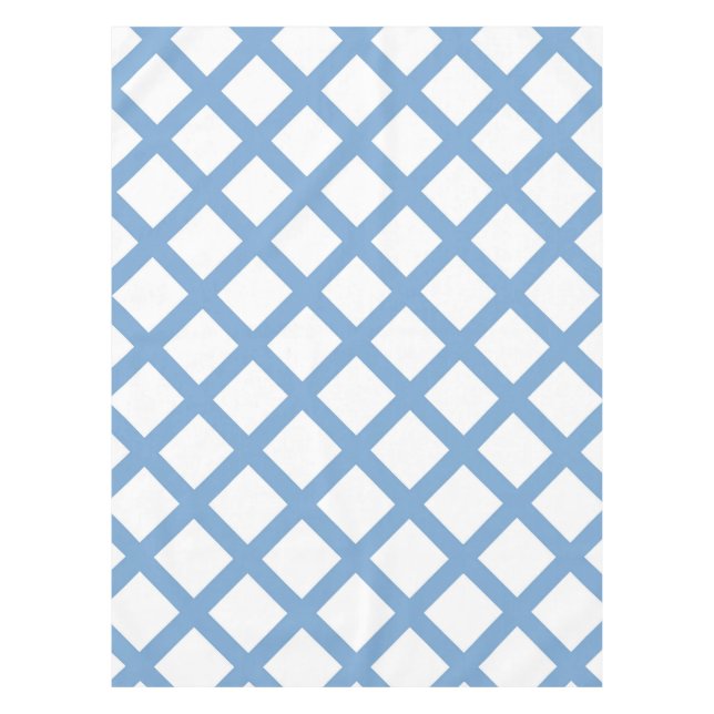 Nappe Bleu Blanc Arlequin Diamond Motif (Devant)