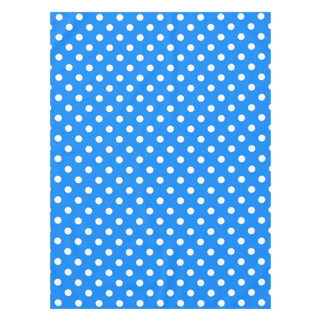 Nappe Bleu blanc Pois design (Devant)