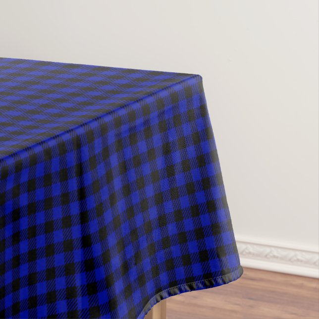 Nappe Bleu Buffalo Check (In Situ)
