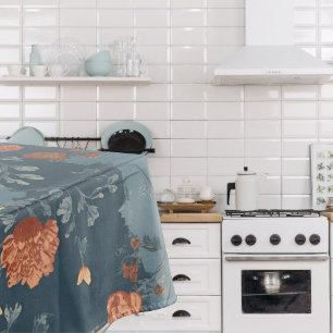 Nappe Bleu Campagne Rouille Rustique Fermette 