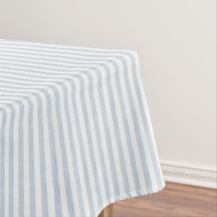 Nappe Bleu clair blanc côtier rayé scandinave délavé