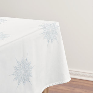 Nappe Bleu de glace Élégant Flocon de neige hiver