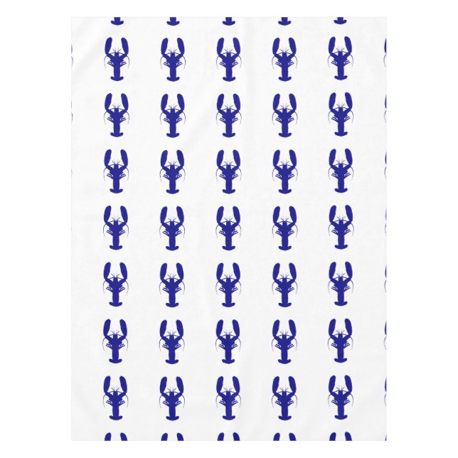 Nappe Bleu de la marine sur homard blanc (Devant)