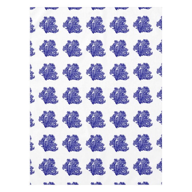 Nappe Bleu de la marine sur le carré blanc (Devant)