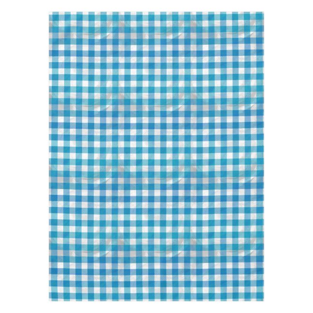 Nappe Bleu et blanc À damiers Buffalo Plaid (Devant)