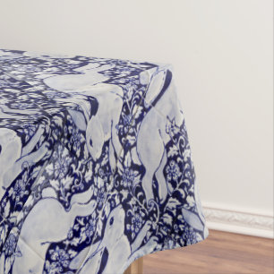 Nappe Bleu et blanc Rabat Floral Dedham Delft Carrelage 