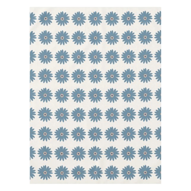 Nappe Bleu et crème Daisy (Devant)