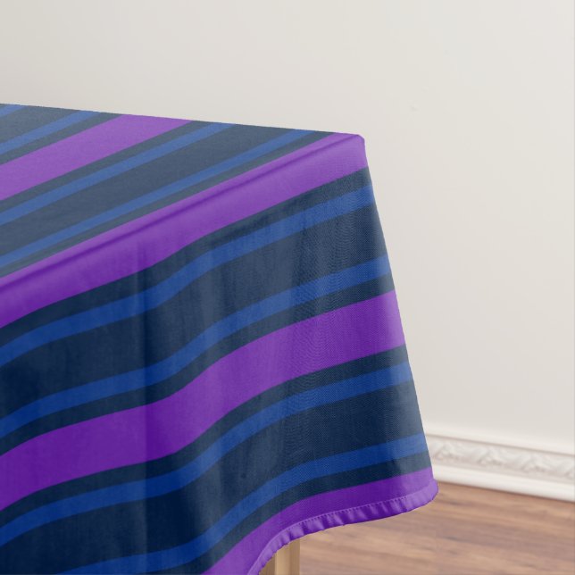 Nappe Bleu et violet bonbons rayés (In Situ)