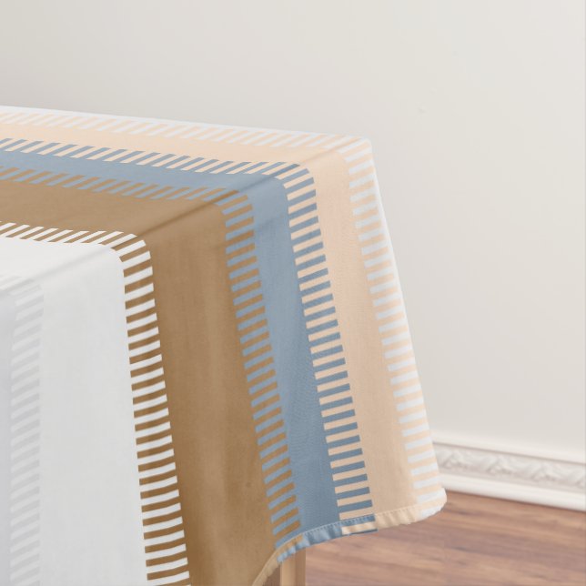 Nappe Bleu Gris Gris Gris Or Beige Brown Tan (In Situ)