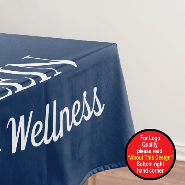 Nappe Bleu Marine Avec Votre Logo et Texte (Créateur téléchargé)