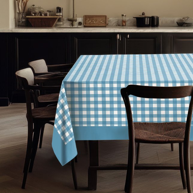 Nappe bleu marine Plaid Décor classique (Rustic Blue Plaid Tablecloth for Everyday Use)