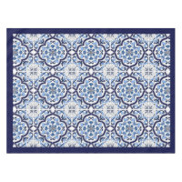Bleu Orné Floral Méditerranéen Carrelage Sicilien