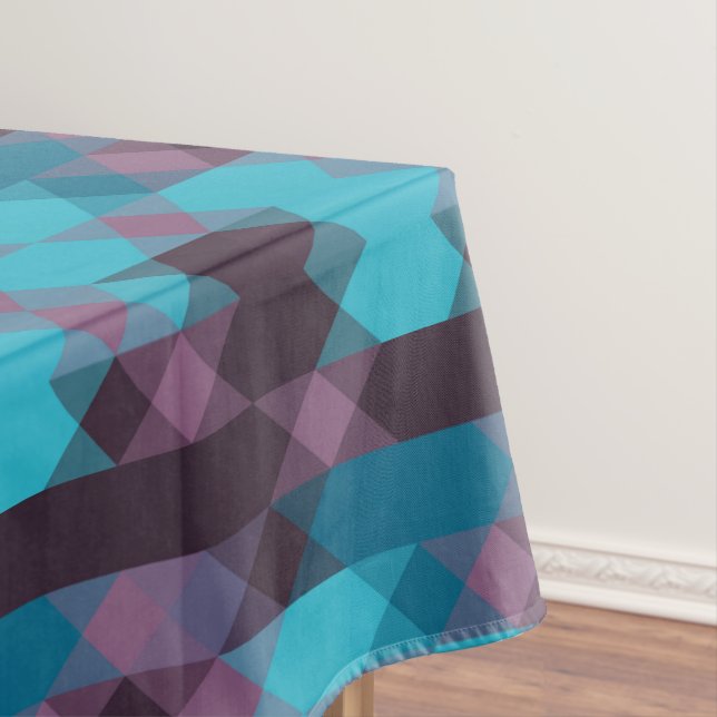 Nappe bleu paon, violet, bleu topaze et tonnerre (In Situ)