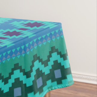 Nappe bleu sud-ouest motif - ouest de l'art abstrait