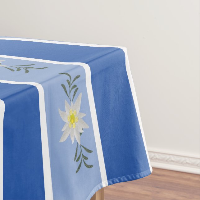 Nappe Bleue Edelweiss rayée (In Situ)