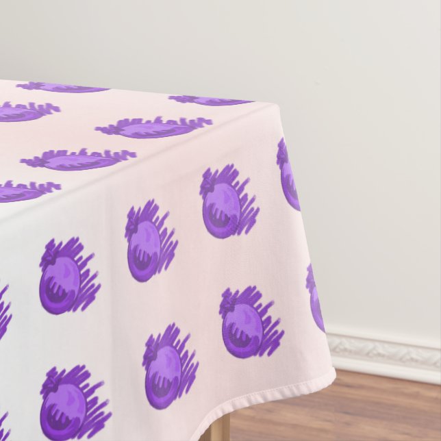 Nappe Bleuets et crème Motif de fruits (In Situ)