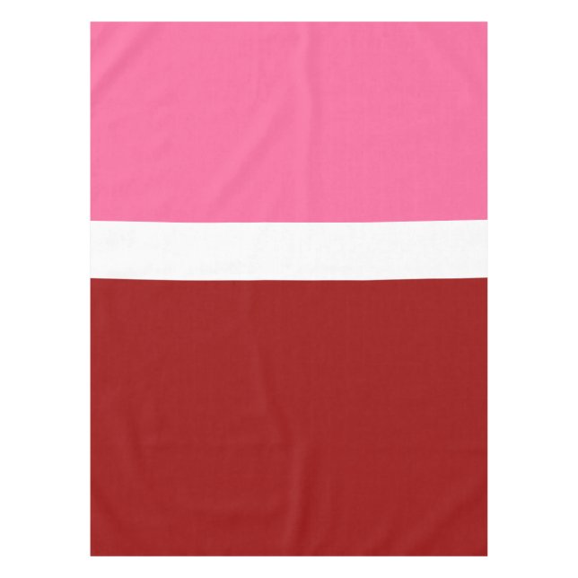 Nappe Bloc de couleur rose blanc bordeaux rouge  (Devant)