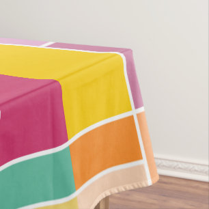 Nappe Blocs géométriques au printemps