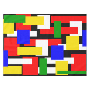 Nappe Blocs rouge, jaune, noir, bleu et vert