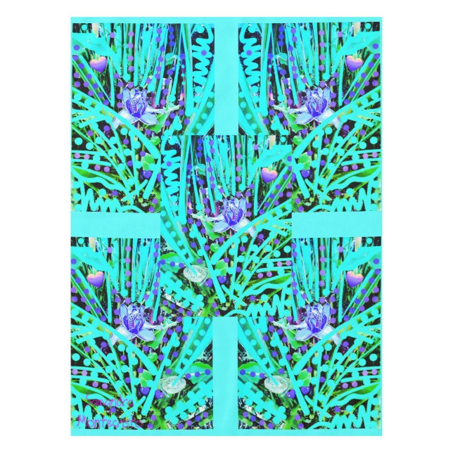 Nappe Blue Heart Moon & Wonder Blue Rose Réception (Devant)