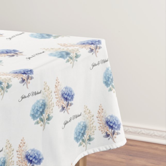 Nappe Blue Hyndrangea flower Wedding Decor Newlyweds  (In Situ)