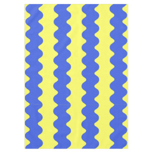 Nappe Blue Lime Wavy Stripe Bold Salle à manger Accent