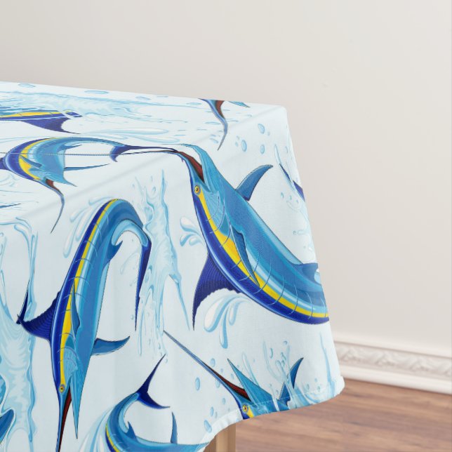 Nappe Blue Marlin Jumping out of Ocean (In Situ)