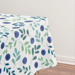 Nappe Blueberries à Motif Feuille vert