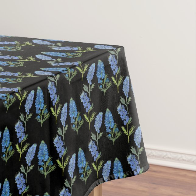 Nappe Bluebonnets Blue Elegant Black Texas Floral (In Situ)